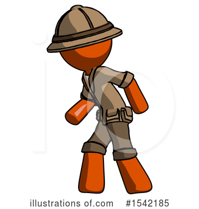 Royalty-Free (RF) Orange Design Mascot Clipart Illustration by Leo Blanchette - Stock Sample #1542185