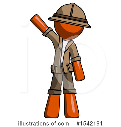 Royalty-Free (RF) Orange Design Mascot Clipart Illustration by Leo Blanchette - Stock Sample #1542191