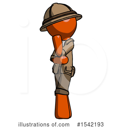 Royalty-Free (RF) Orange Design Mascot Clipart Illustration by Leo Blanchette - Stock Sample #1542193