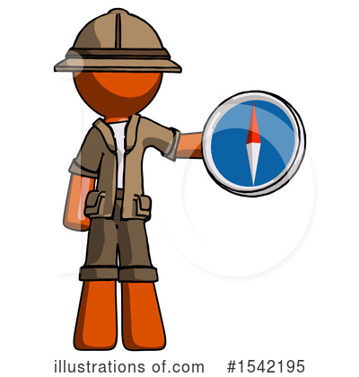 Royalty-Free (RF) Orange Design Mascot Clipart Illustration by Leo Blanchette - Stock Sample #1542195