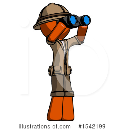 Royalty-Free (RF) Orange Design Mascot Clipart Illustration by Leo Blanchette - Stock Sample #1542199