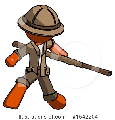Royalty-Free (RF) Orange Design Mascot Clipart Illustration by Leo Blanchette - Stock Sample #1542204