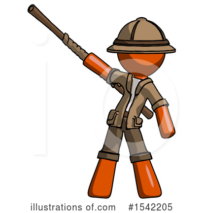 Royalty-Free (RF) Orange Design Mascot Clipart Illustration by Leo Blanchette - Stock Sample #1542205