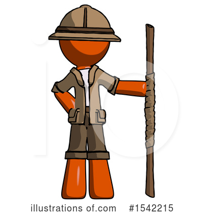 Royalty-Free (RF) Orange Design Mascot Clipart Illustration by Leo Blanchette - Stock Sample #1542215