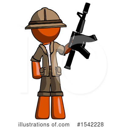 Royalty-Free (RF) Orange Design Mascot Clipart Illustration by Leo Blanchette - Stock Sample #1542228