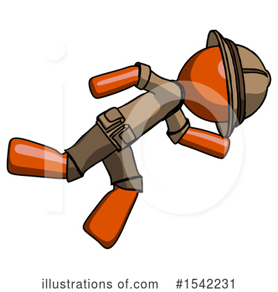 Royalty-Free (RF) Orange Design Mascot Clipart Illustration by Leo Blanchette - Stock Sample #1542231