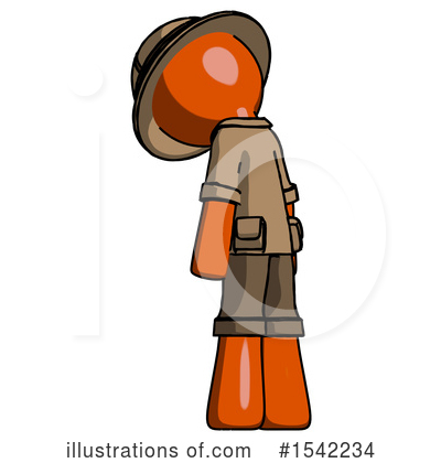 Royalty-Free (RF) Orange Design Mascot Clipart Illustration by Leo Blanchette - Stock Sample #1542234