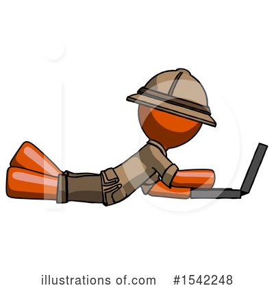 Royalty-Free (RF) Orange Design Mascot Clipart Illustration by Leo Blanchette - Stock Sample #1542248