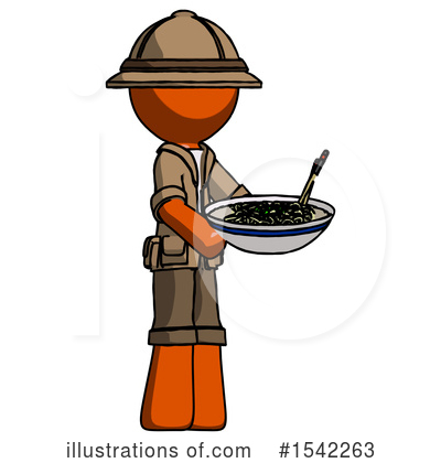 Royalty-Free (RF) Orange Design Mascot Clipart Illustration by Leo Blanchette - Stock Sample #1542263