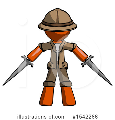 Royalty-Free (RF) Orange Design Mascot Clipart Illustration by Leo Blanchette - Stock Sample #1542266