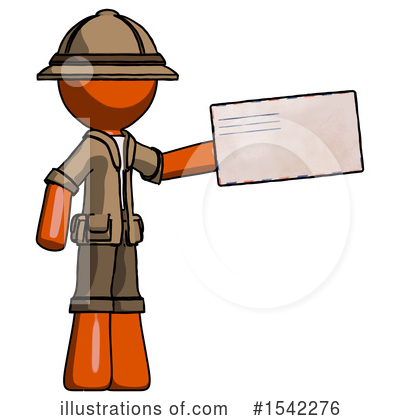 Royalty-Free (RF) Orange Design Mascot Clipart Illustration by Leo Blanchette - Stock Sample #1542276