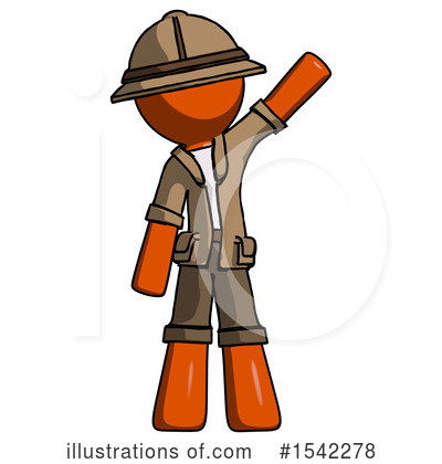 Royalty-Free (RF) Orange Design Mascot Clipart Illustration by Leo Blanchette - Stock Sample #1542278
