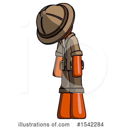 Royalty-Free (RF) Orange Design Mascot Clipart Illustration by Leo Blanchette - Stock Sample #1542284