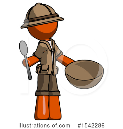 Royalty-Free (RF) Orange Design Mascot Clipart Illustration by Leo Blanchette - Stock Sample #1542286