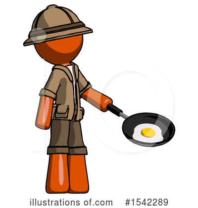 Royalty-Free (RF) Orange Design Mascot Clipart Illustration by Leo Blanchette - Stock Sample #1542289