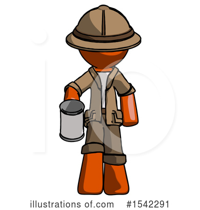 Royalty-Free (RF) Orange Design Mascot Clipart Illustration by Leo Blanchette - Stock Sample #1542291