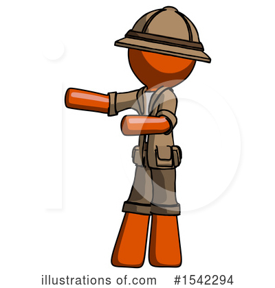 Royalty-Free (RF) Orange Design Mascot Clipart Illustration by Leo Blanchette - Stock Sample #1542294