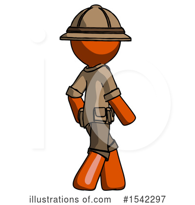 Royalty-Free (RF) Orange Design Mascot Clipart Illustration by Leo Blanchette - Stock Sample #1542297