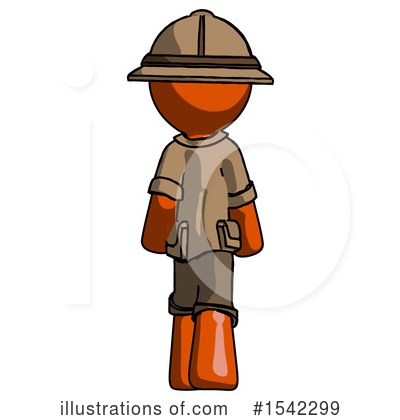 Royalty-Free (RF) Orange Design Mascot Clipart Illustration by Leo Blanchette - Stock Sample #1542299