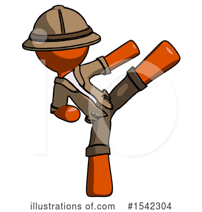 Royalty-Free (RF) Orange Design Mascot Clipart Illustration by Leo Blanchette - Stock Sample #1542304