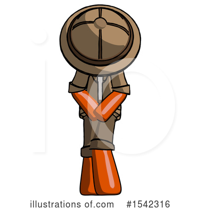 Royalty-Free (RF) Orange Design Mascot Clipart Illustration by Leo Blanchette - Stock Sample #1542316