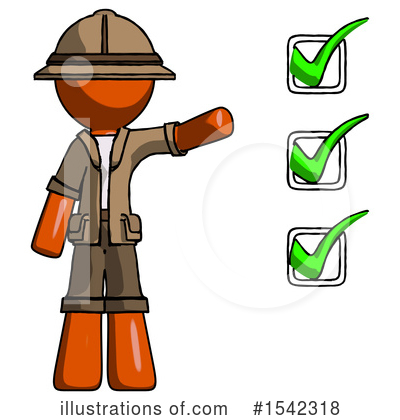Royalty-Free (RF) Orange Design Mascot Clipart Illustration by Leo Blanchette - Stock Sample #1542318