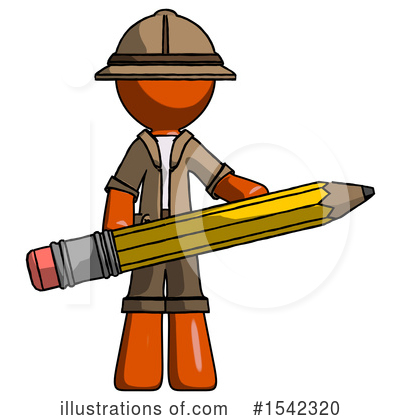 Royalty-Free (RF) Orange Design Mascot Clipart Illustration by Leo Blanchette - Stock Sample #1542320