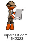 Orange Design Mascot Clipart #1542323 by Leo Blanchette