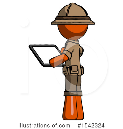 Royalty-Free (RF) Orange Design Mascot Clipart Illustration by Leo Blanchette - Stock Sample #1542324