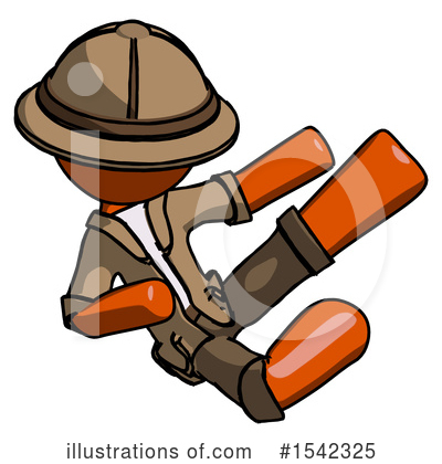 Royalty-Free (RF) Orange Design Mascot Clipart Illustration by Leo Blanchette - Stock Sample #1542325