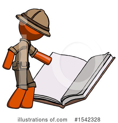 Royalty-Free (RF) Orange Design Mascot Clipart Illustration by Leo Blanchette - Stock Sample #1542328