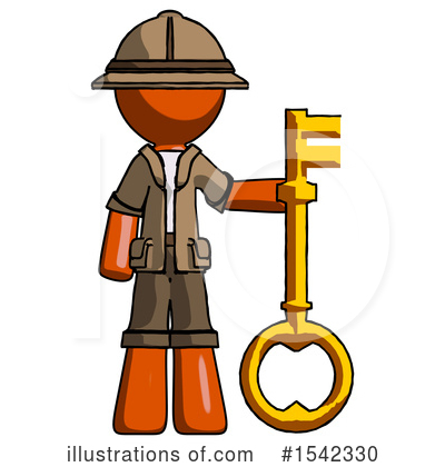 Royalty-Free (RF) Orange Design Mascot Clipart Illustration by Leo Blanchette - Stock Sample #1542330