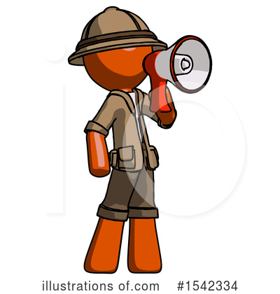 Royalty-Free (RF) Orange Design Mascot Clipart Illustration by Leo Blanchette - Stock Sample #1542334