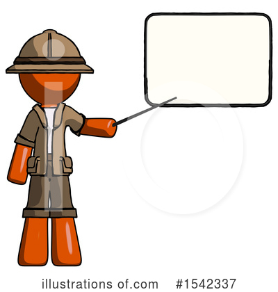 Royalty-Free (RF) Orange Design Mascot Clipart Illustration by Leo Blanchette - Stock Sample #1542337