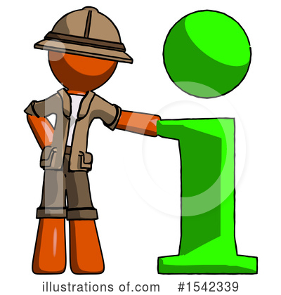 Royalty-Free (RF) Orange Design Mascot Clipart Illustration by Leo Blanchette - Stock Sample #1542339