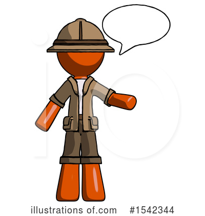 Royalty-Free (RF) Orange Design Mascot Clipart Illustration by Leo Blanchette - Stock Sample #1542344