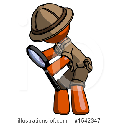 Royalty-Free (RF) Orange Design Mascot Clipart Illustration by Leo Blanchette - Stock Sample #1542347