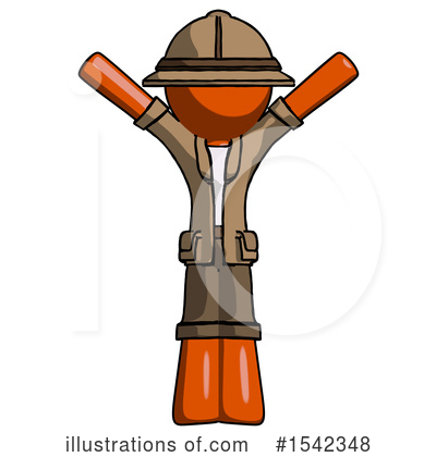 Royalty-Free (RF) Orange Design Mascot Clipart Illustration by Leo Blanchette - Stock Sample #1542348