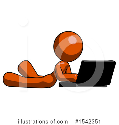 Royalty-Free (RF) Orange Design Mascot Clipart Illustration by Leo Blanchette - Stock Sample #1542351