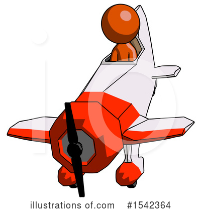 Royalty-Free (RF) Orange Design Mascot Clipart Illustration by Leo Blanchette - Stock Sample #1542364