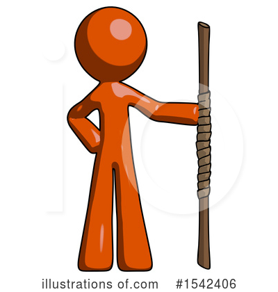Royalty-Free (RF) Orange Design Mascot Clipart Illustration by Leo Blanchette - Stock Sample #1542406