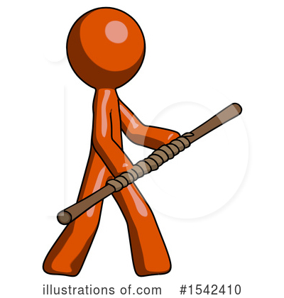 Royalty-Free (RF) Orange Design Mascot Clipart Illustration by Leo Blanchette - Stock Sample #1542410