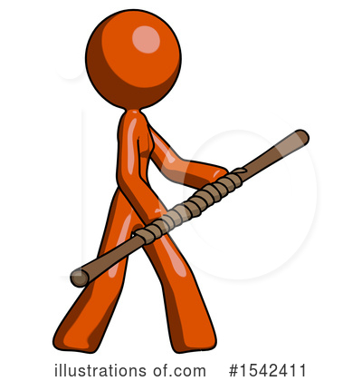 Royalty-Free (RF) Orange Design Mascot Clipart Illustration by Leo Blanchette - Stock Sample #1542411