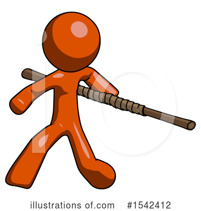 Royalty-Free (RF) Orange Design Mascot Clipart Illustration by Leo Blanchette - Stock Sample #1542412