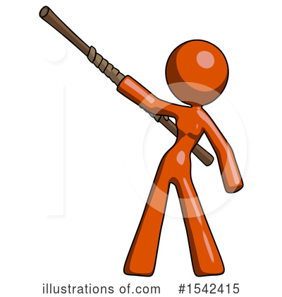 Royalty-Free (RF) Orange Design Mascot Clipart Illustration by Leo Blanchette - Stock Sample #1542415