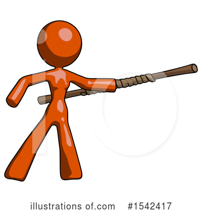 Royalty-Free (RF) Orange Design Mascot Clipart Illustration by Leo Blanchette - Stock Sample #1542417