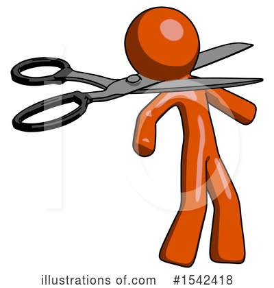 Royalty-Free (RF) Orange Design Mascot Clipart Illustration by Leo Blanchette - Stock Sample #1542418