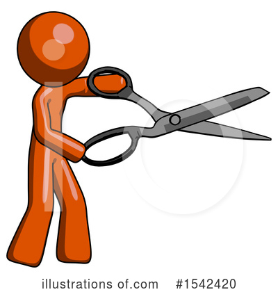 Royalty-Free (RF) Orange Design Mascot Clipart Illustration by Leo Blanchette - Stock Sample #1542420