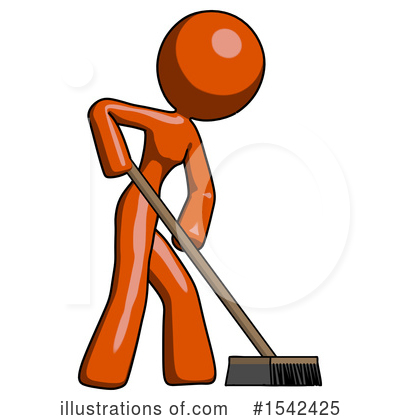 Royalty-Free (RF) Orange Design Mascot Clipart Illustration by Leo Blanchette - Stock Sample #1542425