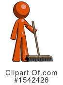 Orange Design Mascot Clipart #1542426 by Leo Blanchette